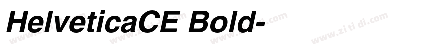 HelveticaCE Bold字体转换